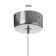 Suspension lamp "Balance" LED 6W 4000k chrome 3x3x40-140cm