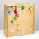 Gift box "with balls", craft, 28.5 x 9.5 x 29.5 cm