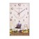 Carty clock is wall-mounted, interior "lavender", 57 x 35 x 4 cm, silent