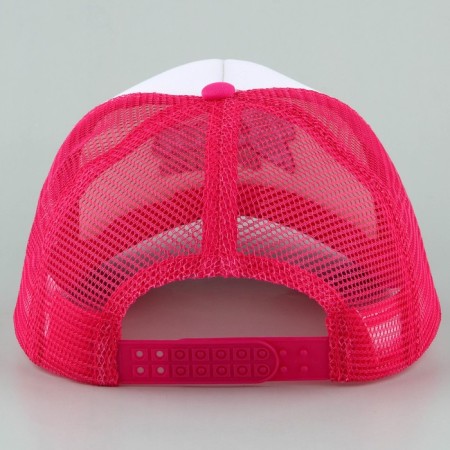 Women's cap with a grid Beach, pink color, rr 56-4