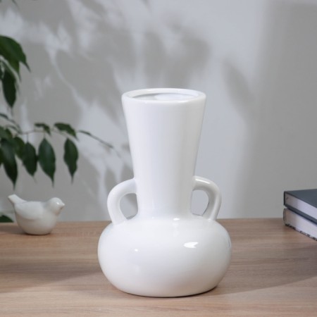VAZA Ceramics Table "Grayson" jug, 24x14.5 cm, white