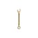 Combined Key Rexant 12-5808-2, yellow zinc, 13 mm