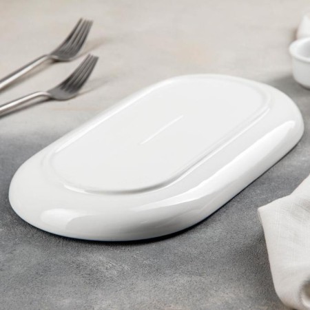 Ceramic dish for serving "breeze", 30 × 16 × 3 cm-2