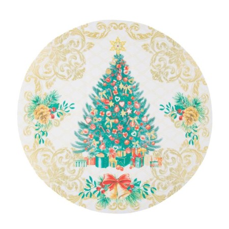 New Year's napkin on the Golden Christmas table, 30x30 cm, oxford, polyester-1