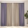 Set of curtains "Canvas", size 200x260 cm, 2 pcs, color purple beige