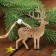 New Year's suspension "Golden Deer", natural color