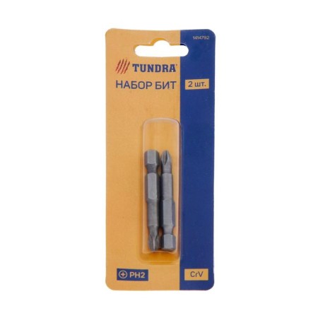 Tundra bats, magnetized, steel CRV, PH2 x 50 mm, 2 pcs.-2