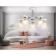 Suspended chandelier Ambrella Light, Traditional, TR9093, 5HE27, white color, chrome
