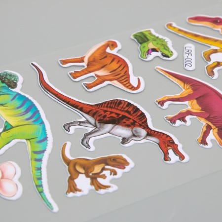 Plastic sticker soft "dinosaur era" mix 22x10 cm-4