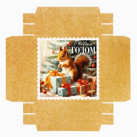 Retro team box, 17 x 17 x 7 cm, new year-6