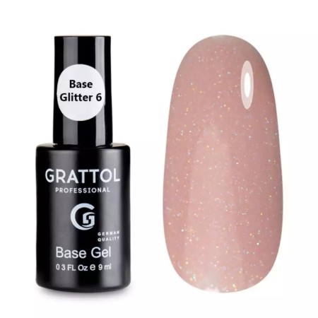 Base Grattol Glitter No. 06, 9 ml