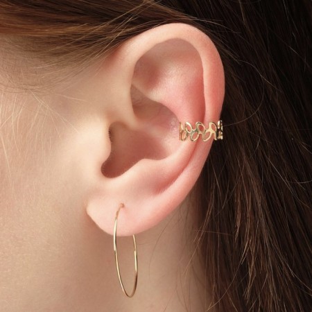 Earrings "Kaffa" style, color gold set-2