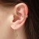 Earrings "Kaffa" style, color gold set