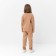 Suit for a girl (sweatshirt, trousers) minku beige color, height 128 cm