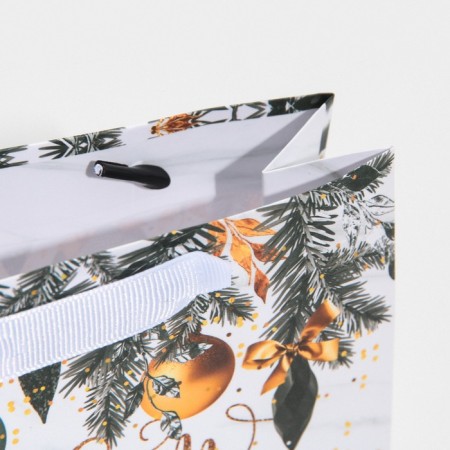 Laminated horizontal “Silver Sparks”, 12 x 15 x 5.5 cm, New Year-4