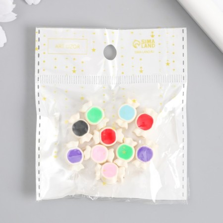 Busina for creativity plastic "Cande" mix 0.8x1x1.5 cm-3