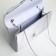 Female bag on a magnet, silver color