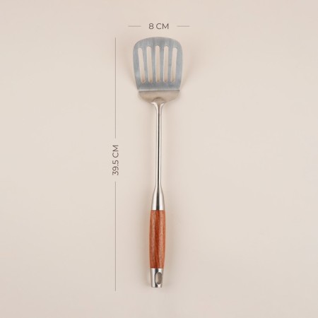 The blade is perforated of stainless steel SL Home “Rustik”, 39.5 × 8 cm, the color is silver-1