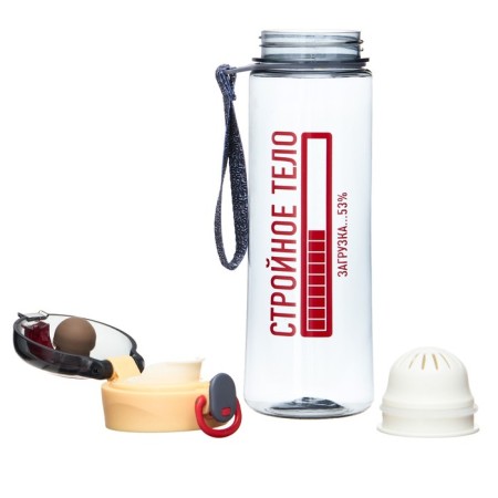 Water bottle, 500 ml, "slender body", with a drinker-3