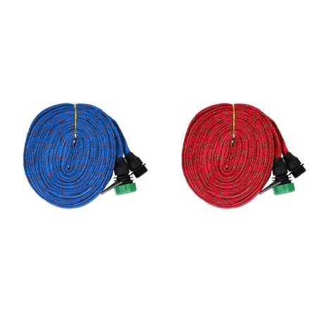 Rubber icy hose, 12 mm (1/2 "), 20 m, in a textile braid, with a watering gun, color mix, Greengo-4