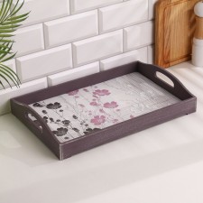 Wooden tray for breakfast 