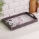 Wooden tray for breakfast "Flowers" 43x27.5x7 cm