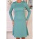 Women's dress, size 48, green color