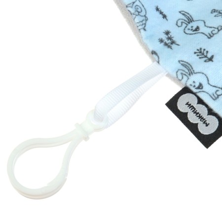Toy - Comforter "Raccoon" with a holder for nipples, crumbs-13