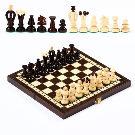 Chess Polish Madon "Royal", 28 x 28 cm, king h = 6 cm, pawn H-3 cm-1