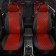 Autorekhls for Ford Kuga 2 since 2012-2016, jeep, perforation, eco-leather, red color, black