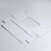 Box of a team without printing a lid is a single white with a window 18 x 15 x 5 cm