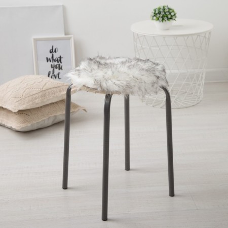 Siddle on the chair fur shares "fluff" cell/black d 30 cm, 100% p/e