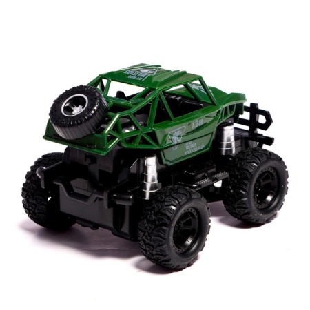 Army radio -controlled jeep, works on batteries, green color-2