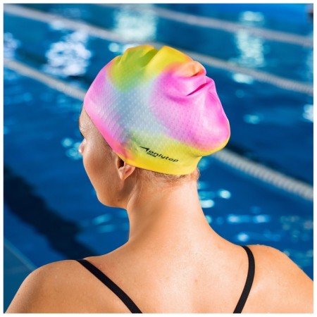TwinTop swimming cap, silicone, girth 54-60 cm, Mix color-4