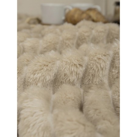 Texrepublic blanket, size 200x220 cm, beige color-6
