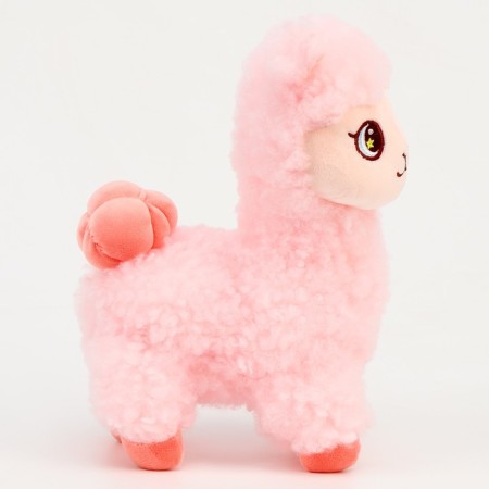 Soft toy "Lama", 25 cm, pink color-1