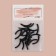 A set of interchangeable elastic bands to eyelashes for eyelashes, 20 pcs, black color