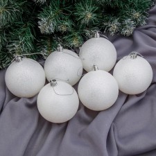 Set of balls plastic D-8 cm, 6 pcs 