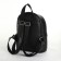 Women's backpack on lightning, black color