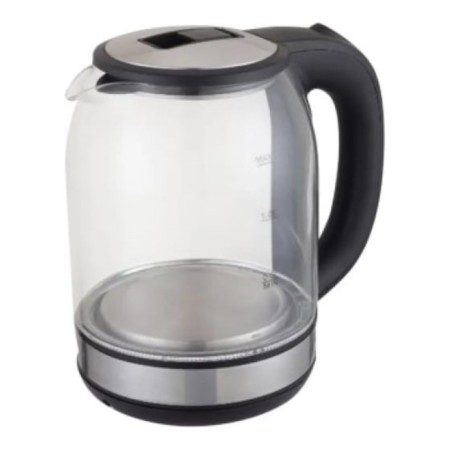 Electric Volzhanka kettle ech-105, glass, 2 l, 1500 watts, black