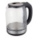 Electric Volzhanka kettle ech-105, glass, 2 l, 1500 watts, black