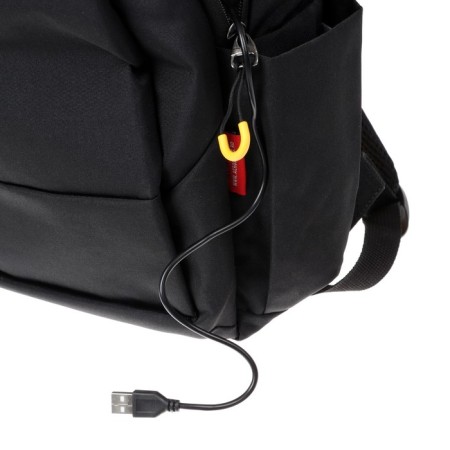 Youth backpack 45 x 31 x 12 cm, ergonomic back, Across M-4, black/yellow M-4-1-11