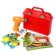 Designer in the Cool Racing suitcases, with an electric screwdriver, 4 cards, 57 parts