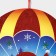 Decorative decoration (suspension) "Santa Claus and Bear" 44.5x31 cm