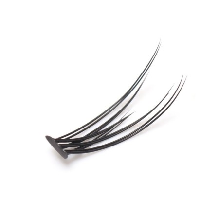 A set of overhead eyelashes "Lastochkin tail", bundles, 10 mm, thickness 0.1 mm, bend C, 12 D-4
