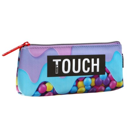 Penal soft, 1 compartment, 80 x 210 x 35 mm, voluminous, Devente, Candy, artistic skin, with a lining