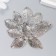 Decor for creativity Metal "List with Lives" silver 2.6x1.5 cm