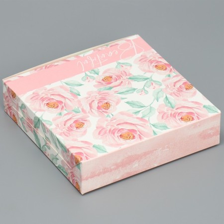 Confectionery packaging, box "Tenderness", 14 x 14 x 3.5 cm-2
