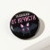 Hair elastic band and Halloween icon “I protect from evil spirits”.