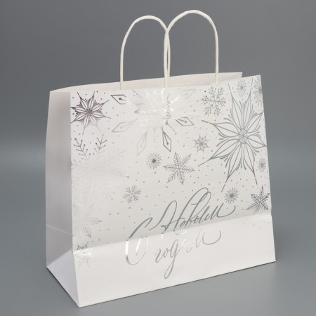 Package gift craft Winter, 32 x 28 x 15 cm, New Year-4